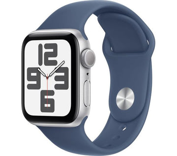 APPLE Watch SE 2 Silver Aluminium Case with Denim Sport Band